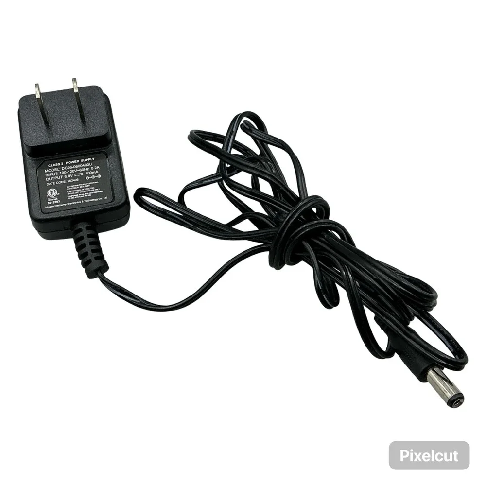 Ningbo Dechamp DC06-0600400U AC Adapter 6V 400mA Class 2 Power Supply Black
